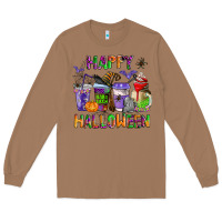 Happy Halloween Coffee Cups Long Sleeve Tee | Teevron