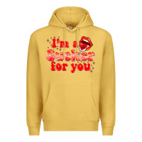 Antique Gold im a sucker for you valentines the day Premium Hoodie - NancyCooperArtShop
