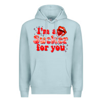 Blue Mist im a sucker for you valentines the day Premium Hoodie - NancyCooperArtShop
