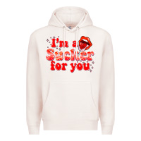 Pale Pink im a sucker for you valentines the day Premium Hoodie - NancyCooperArtShop