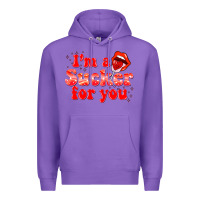 Purple im a sucker for you valentines the day Premium Hoodie - NancyCooperArtShop