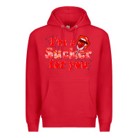 Red im a sucker for you valentines the day Premium Hoodie - NancyCooperArtShop