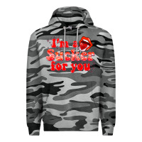 Slate Camo im a sucker for you valentines the day Premium Hoodie - NancyCooperArtShop