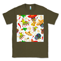Army Green mexico seamless pattern Classic Tee - FaDigitalArtStudio