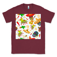 Burgundy mexico seamless pattern Classic Tee - FaDigitalArtStudio
