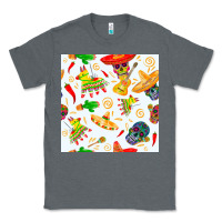Charcoal Heather mexico seamless pattern Classic Tee - FaDigitalArtStudio