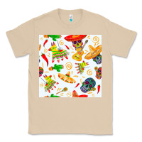 Mushroom mexico seamless pattern Classic Tee - FaDigitalArtStudio
