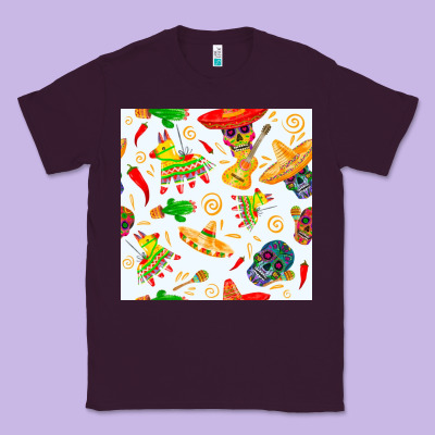 Mexico Seamless Pattern Classic Tee Designed By Fadigitalartstudio