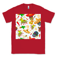 Red mexico seamless pattern Classic Tee - FaDigitalArtStudio