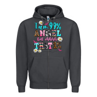 Smoke i am  99 angel but ohh that Zipper Hoodie - AdoDesignShop