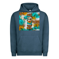 Pigment Midnight Navy mama leopard sunflower Urban Hoodie - LillyAllenDesigns
