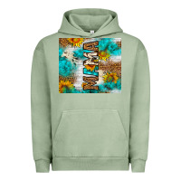 Pigment Oil Green mama leopard sunflower Urban Hoodie - LillyAllenDesigns