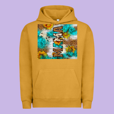 Mama Leopard Sunflower Urban Hoodie Designed By Lillyallendesigns