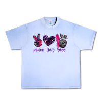 Grape Ice peace love race Urban Heavy Tee - texasbilliewilder