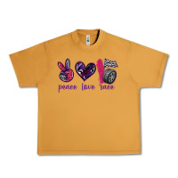 Peanut Butter peace love race Urban Heavy Tee - texasbilliewilder