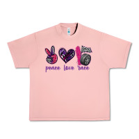 Salmon peace love race Urban Heavy Tee - texasbilliewilder