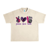 Sandshell peace love race Urban Heavy Tee - texasbilliewilder