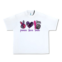 White peace love race Urban Heavy Tee - texasbilliewilder