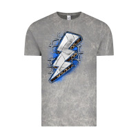 Cloud Rock volleyball lightning bolt Vintage Tee - Zillion Design Studio