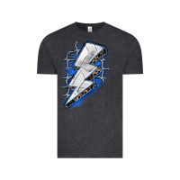 Vintage Black volleyball lightning bolt Vintage Tee - Zillion Design Studio