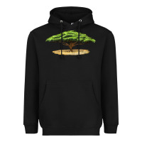 Black acacia tree Heavyweight Hoodie - LillyAllenDesigns