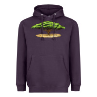 Plum acacia tree Heavyweight Hoodie - LillyAllenDesigns