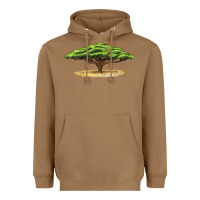 Toasted Coconut acacia tree Heavyweight Hoodie - LillyAllenDesigns