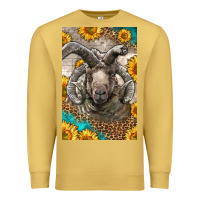 Antique Gold Western Navajo Churro Sheep Premium Sweatshirt - LillyAllenDesigns