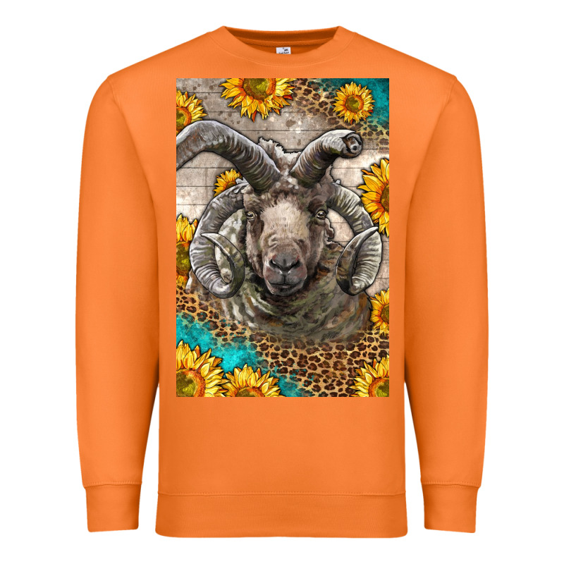 Western Navajo Churro Sheep Premium Sweatshirt by LillyAllenDesigns | Teevron