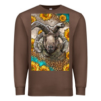 Chestnut Western Navajo Churro Sheep Premium Sweatshirt - LillyAllenDesigns