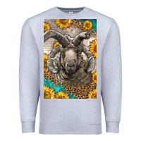 Heather Grey Western Navajo Churro Sheep Premium Sweatshirt - LillyAllenDesigns