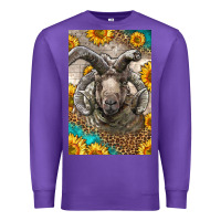 Purple Western Navajo Churro Sheep Premium Sweatshirt - LillyAllenDesigns