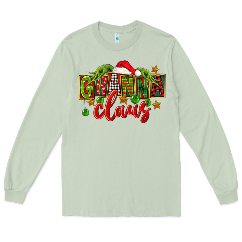 Christmas Granna Claus Long Sleeve Tee by FaDigitalArtStudio | Teevron