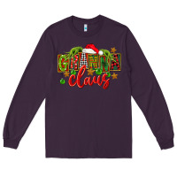 Plum Christmas granna claus Long Sleeve Tee - FaDigitalArtStudio
