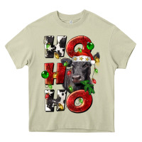 Mossy Christmas ho ho ho black angus Heavy Core Tee - LillyAllenDesigns