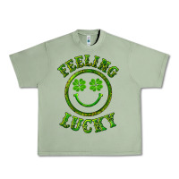 Oil Green feeling lucky with leopard Urban Heavy Tee - RanaPortraitStore