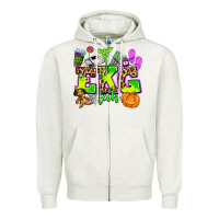 Oatmeal Heather ekg tech nurse halloween Zipper Hoodie - AdoDesignShop