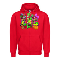 Red ekg tech nurse halloween Zipper Hoodie - AdoDesignShop
