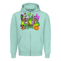 Seafoam ekg tech nurse halloween Zipper Hoodie - AdoDesignShop