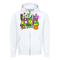 White ekg tech nurse halloween Zipper Hoodie - AdoDesignShop