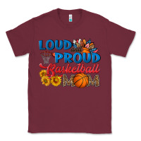 Burgundy loud and proud basketball mom Classic Tee - HRA Design Shop