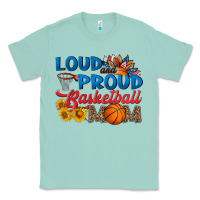 Seafoam loud and proud basketball mom Classic Tee - HRA Design Shop