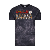 Cloud Black baseball mama Vintage Tee - texasbilliewilder