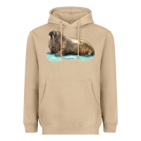 Mushroom Walrus Heavyweight Hoodie - LillyAllenDesigns