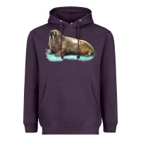 Plum Walrus Heavyweight Hoodie - LillyAllenDesigns