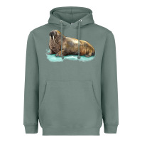 Sage Walrus Heavyweight Hoodie - LillyAllenDesigns