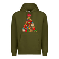 Army Green mexican christmas tree Premium Hoodie - MaliasSmallBusiness