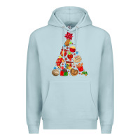 Blue Mist mexican christmas tree Premium Hoodie - MaliasSmallBusiness