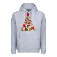 Heather Grey mexican christmas tree Premium Hoodie - MaliasSmallBusiness