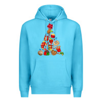 Ocean Blue mexican christmas tree Premium Hoodie - MaliasSmallBusiness